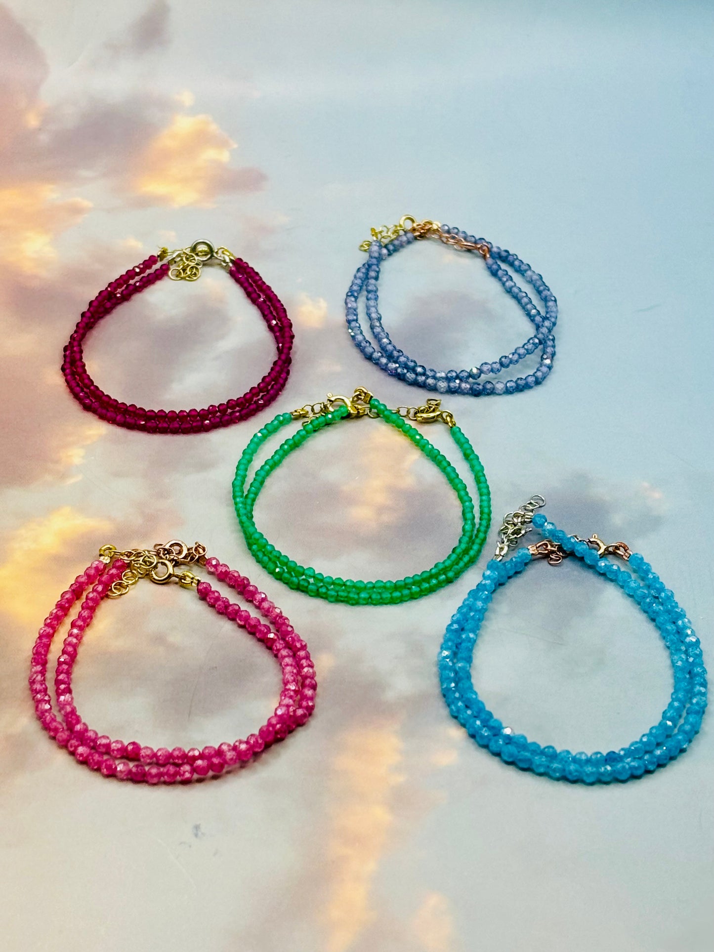 Bracciale base cristalli color Pizzico